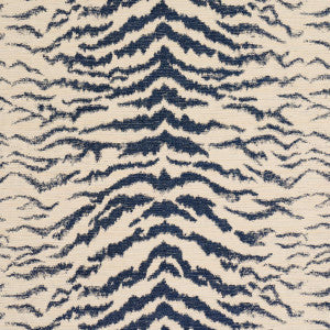 Schumacher Fabric Shivalik Hills Tiger Indigo 84651