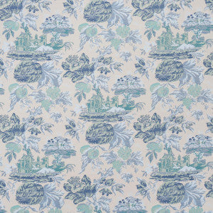 Schumacher Fabric Jardin De Louis Delft 84880