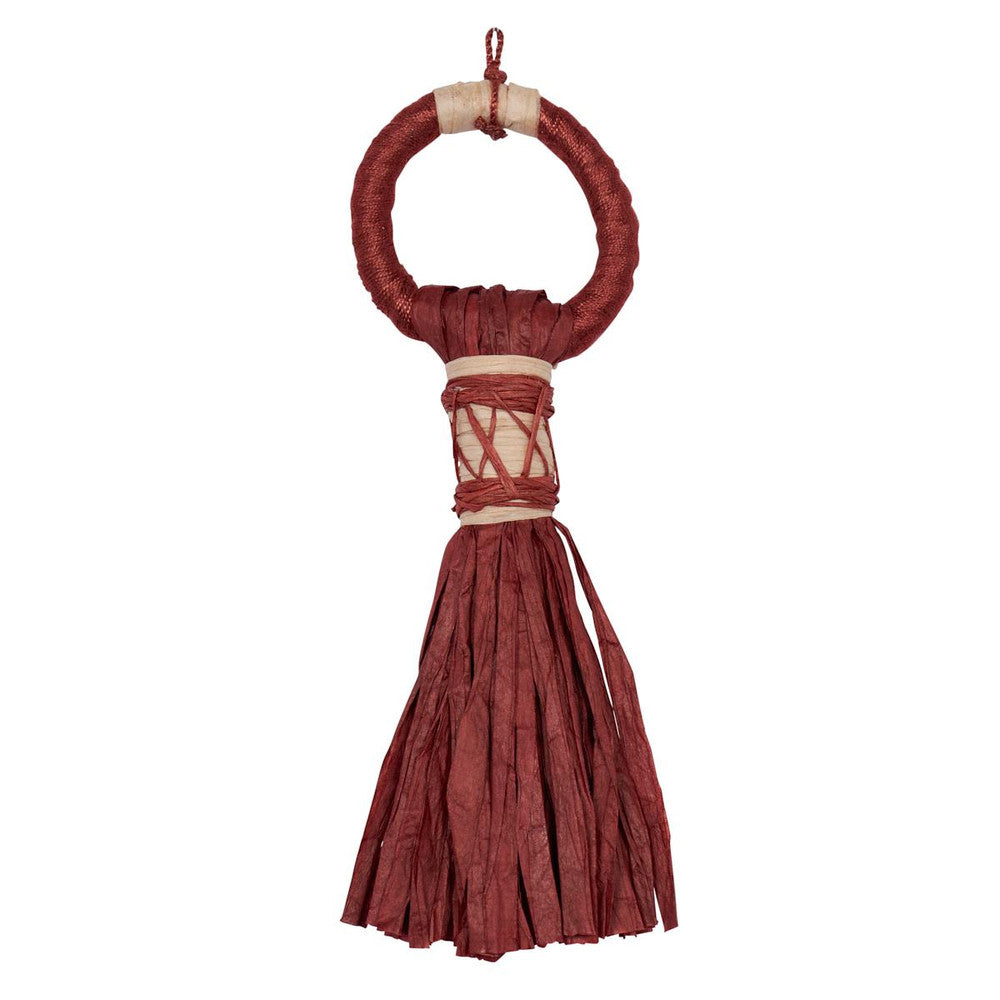 Broom Tassel Cayenne 85390 by Schumacher Designer Trim Johanna Ortiz - Swanky Fabrics -