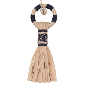 Schumacher Trim Broom Tassel Pacific Ocean Hues 85391