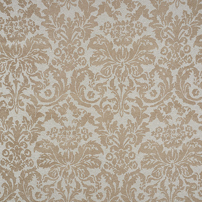 Ansley Damask Stone 71110 by Schumacher Designer Fabric New-Opulence 58% Linen, 30% Viscose, 12% Cotton Martindale 5,000 Horizontal: 28.75 and Vertical: 54.5 54â? - Swanky Fabrics -