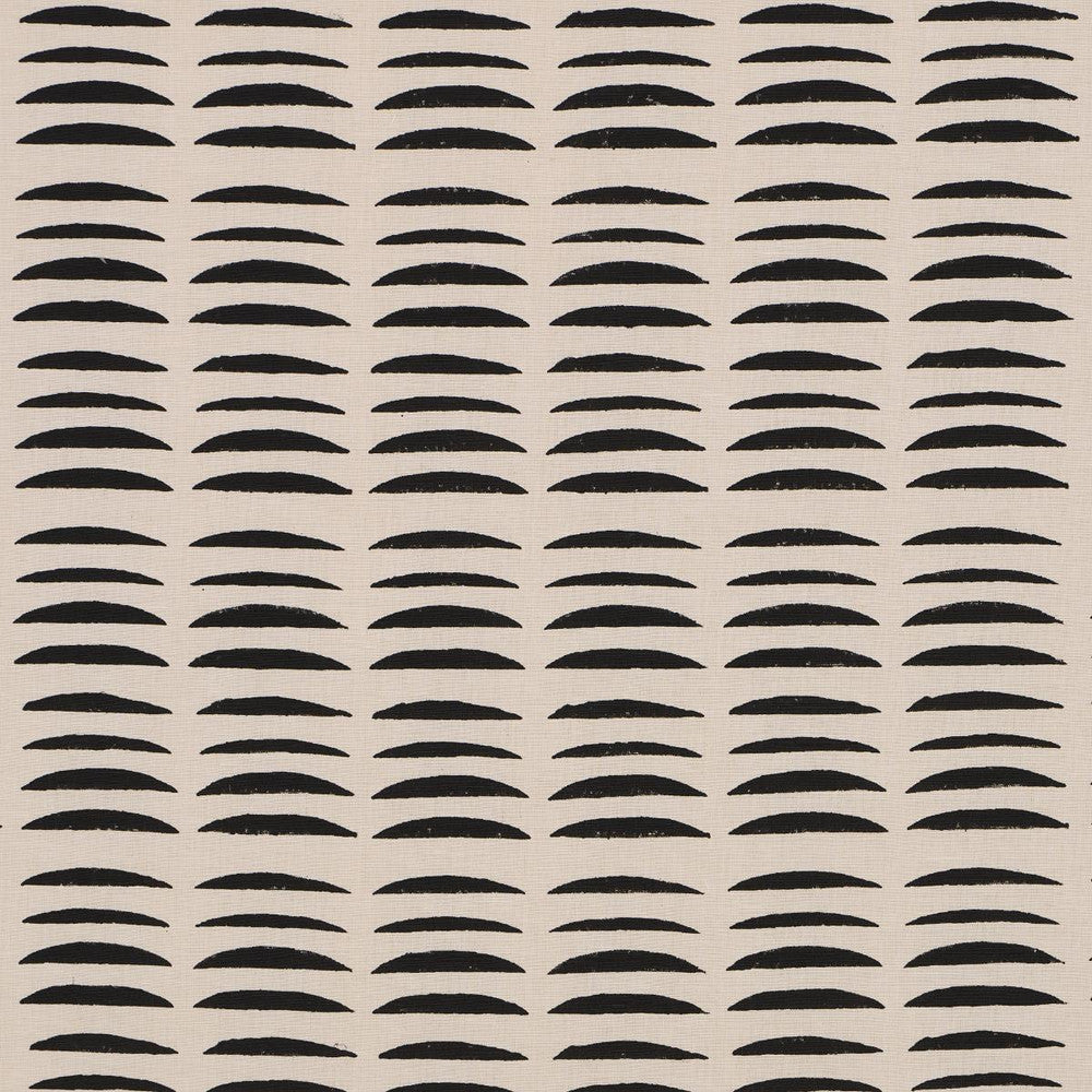 Parable Hand Block Charcoal 182471 by Schumacher Designer Fabric Hadiya Williams 3.38" - Swanky Fabrics -