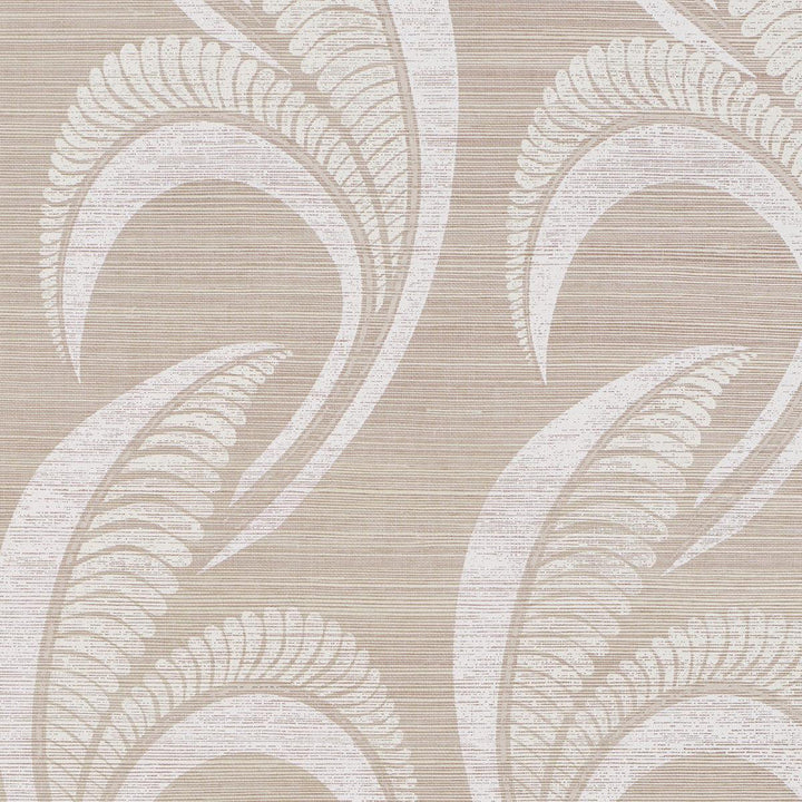 Banana Leaf Sisal Silver 5016551 by Schumacher Designer Wallpaper Textured & Woven Wallcoverings 34.0" - Swanky Fabrics -