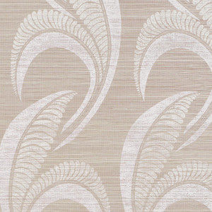 Schumacher Wallpaper Banana Leaf Sisal Silver 5016551