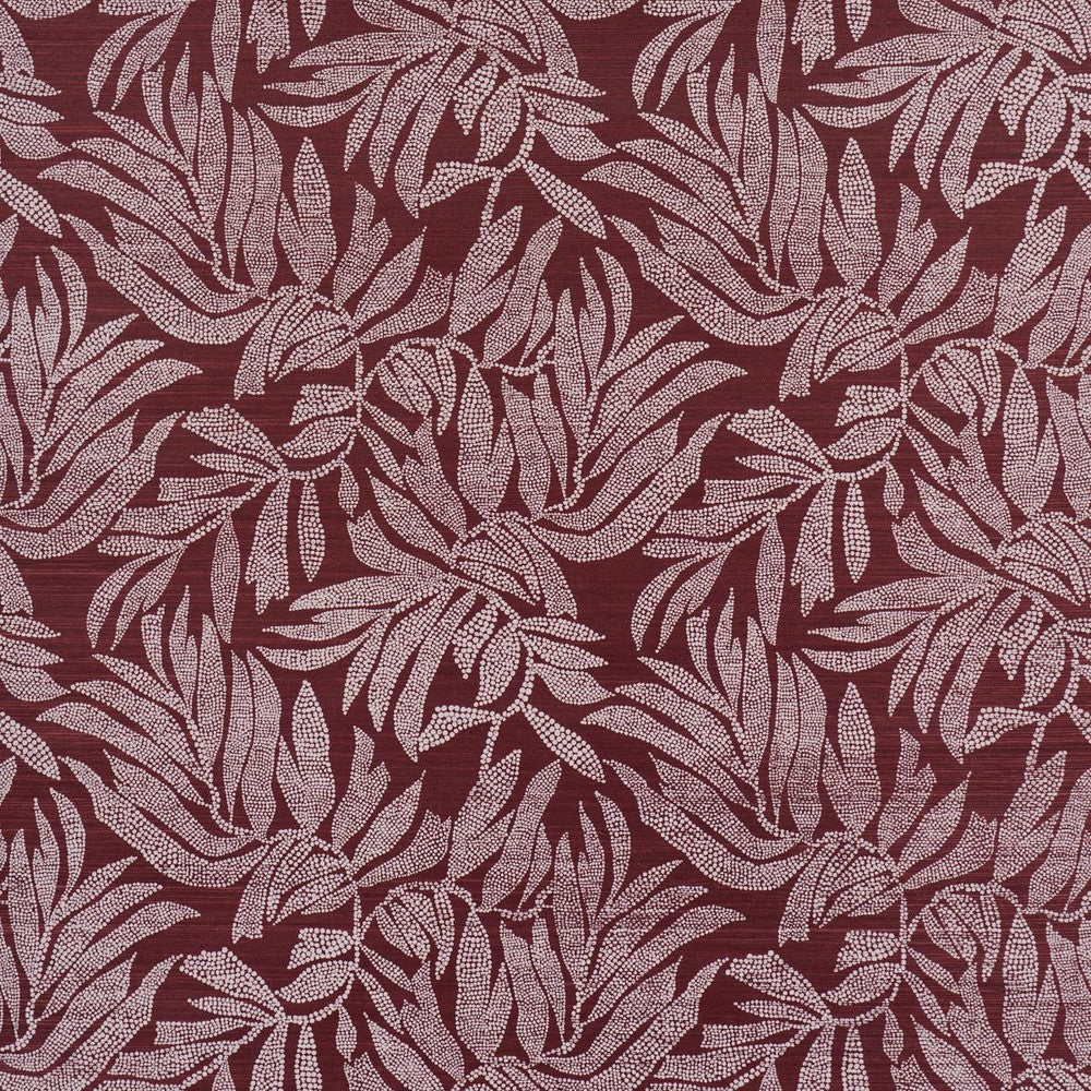 Tayrona Palm Mosaic Sisal Coconut Latte 5016952 by Schumacher Designer Wallpaper Johanna Ortiz 18.0" - Swanky Fabrics -