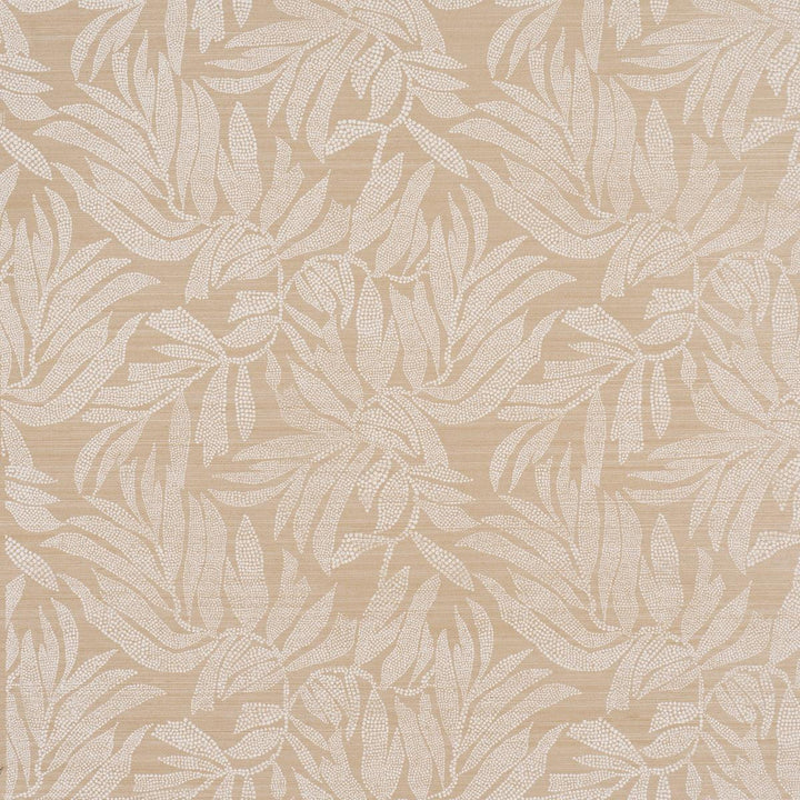 Tayrona Palm Mosaic Sisal Playa Dorada Sand 5016950 by Schumacher Designer Wallpaper Johanna Ortiz 18.0" - Swanky Fabrics -