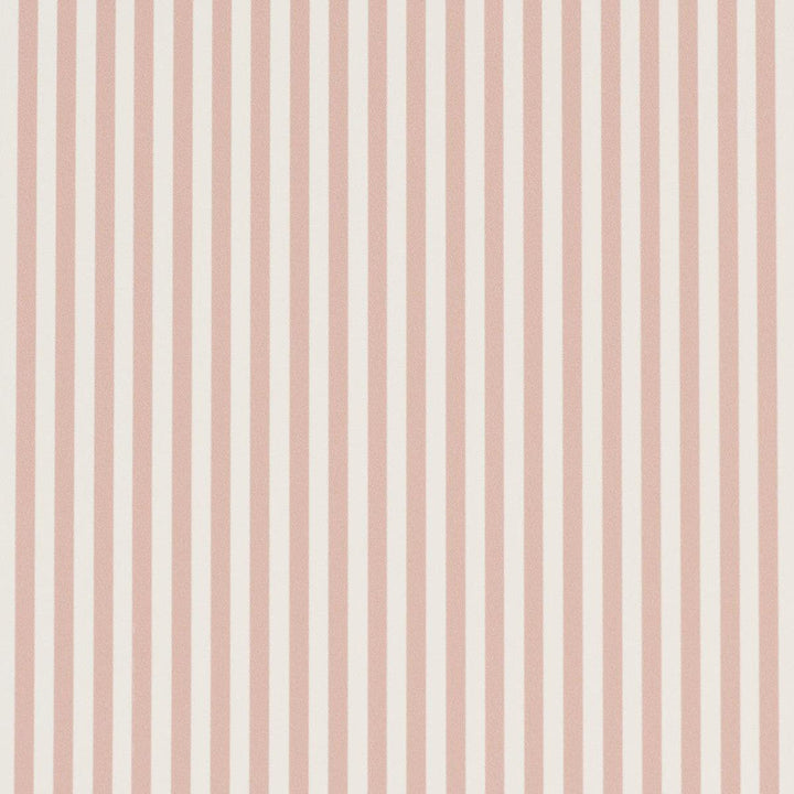 Emma Stripe Narrow Rose 5017200 by Schumacher Designer Wallpaper Perennial Favorites - Swanky Fabrics -