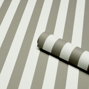 Schumacher Wallpaper Emma Stripe Gray 5017224