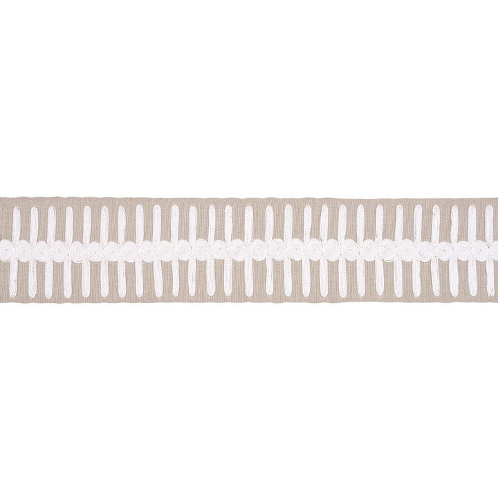 Castille Tape Natural 70747 by Schumacher Designer Trim Perennial Favorite Trims - Swanky Fabrics -