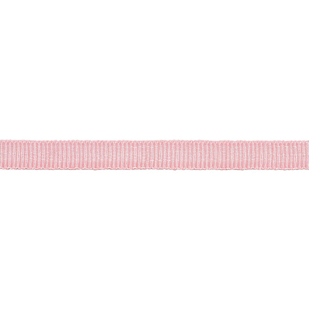 Narrow Faille Tape Blush 74993 by Schumacher Designer Trim Perennial Favorite Trims - Swanky Fabrics -