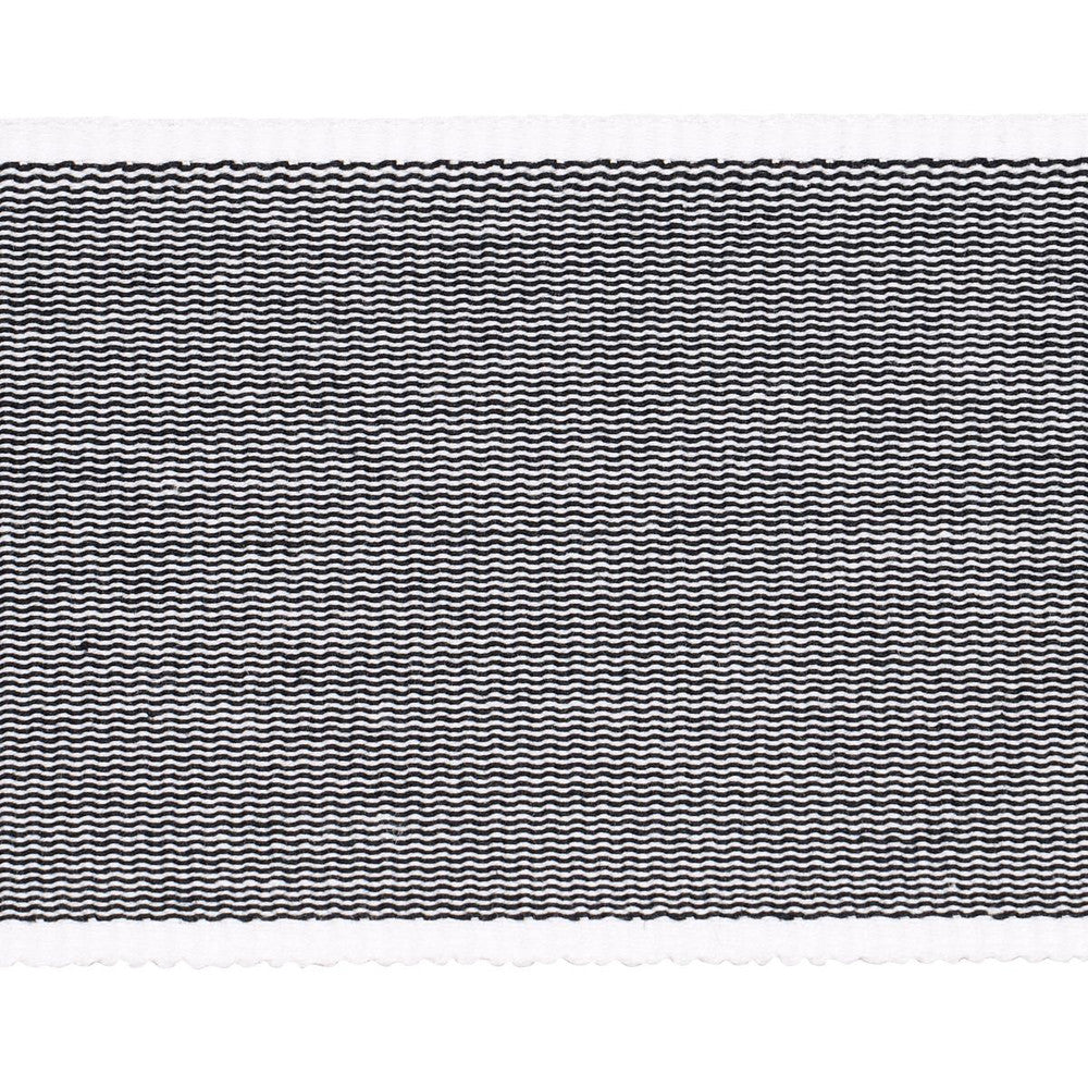 Sandpiper Tape Wide Carbon 79386 by Schumacher Designer Trim Perennial Favorite Trims - Swanky Fabrics -