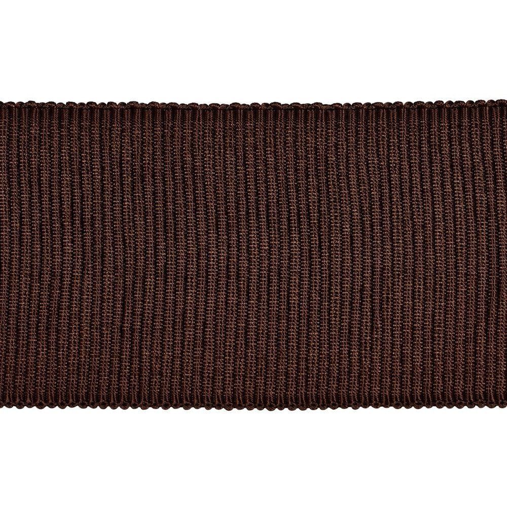 Wide Faille Tape Chocolate 83873 by Schumacher Designer Trim Perennial Favorite Trims - Swanky Fabrics -