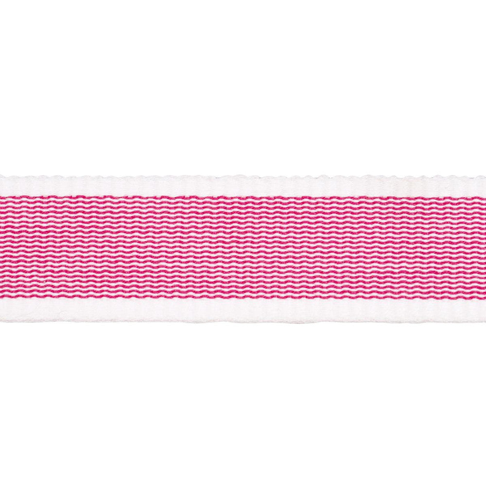 Sandpiper Tape Narrow Pink 83892 by Schumacher Designer Trim Perennial Favorite Trims - Swanky Fabrics -