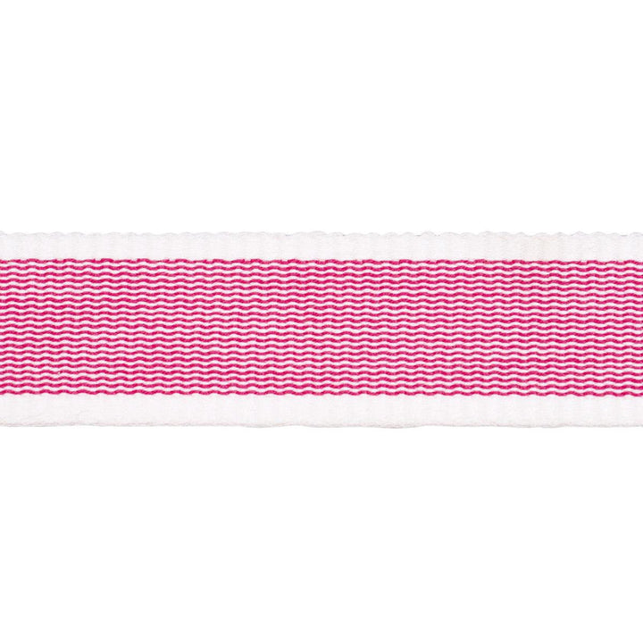 Sandpiper Tape Narrow Pink 83892 by Schumacher Designer Trim Perennial Favorite Trims - Swanky Fabrics -