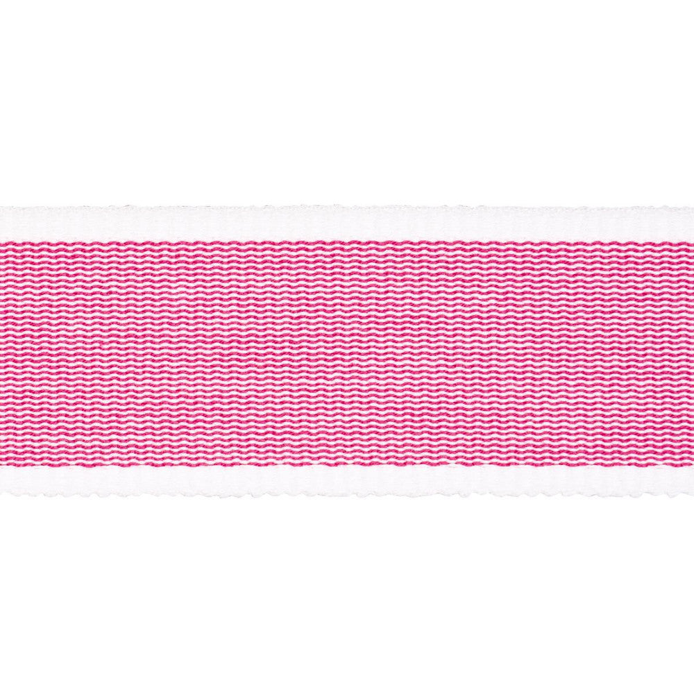 Sandpiper Tape Medium Pink 84082 by Schumacher Designer Trim Perennial Favorite Trims - Swanky Fabrics -