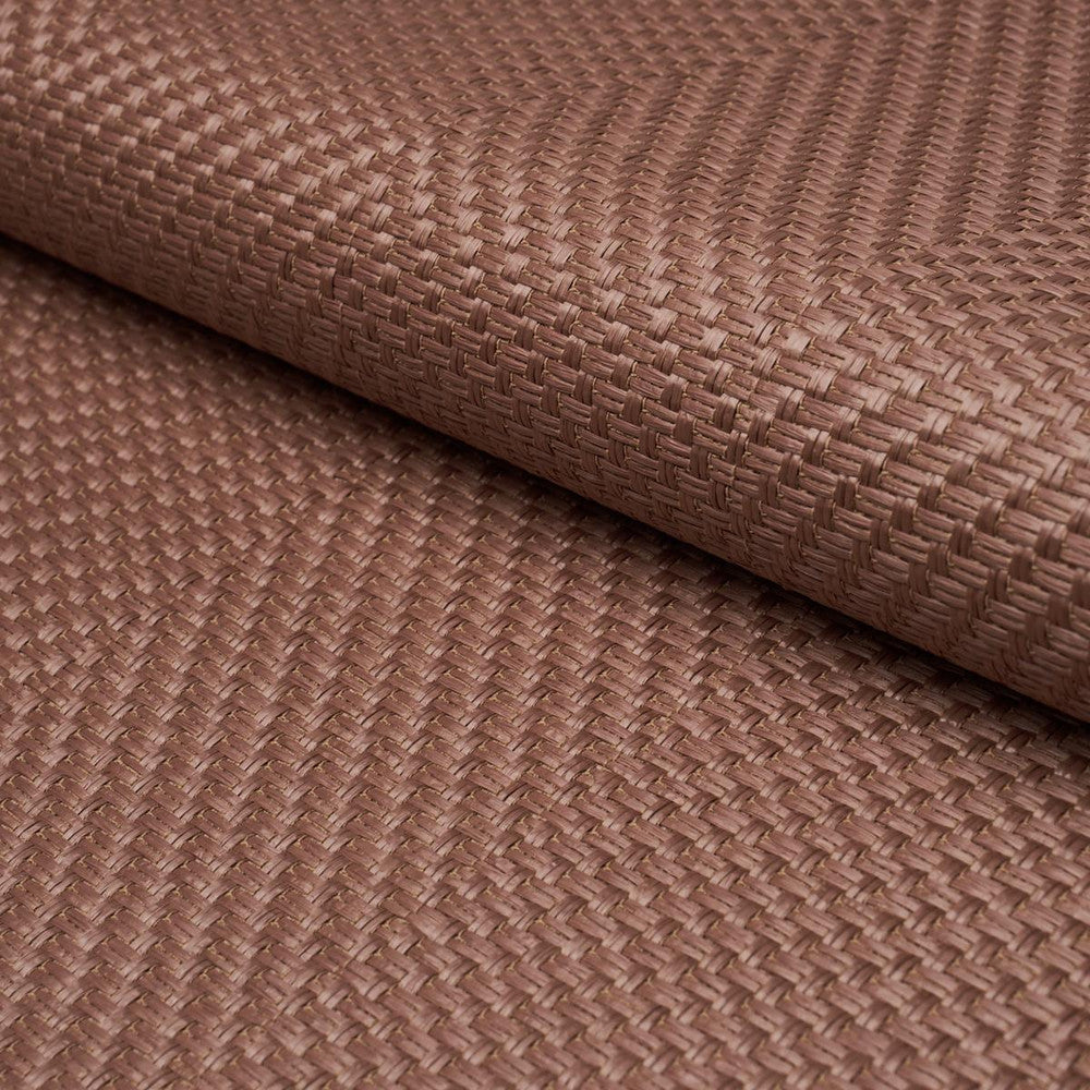 Weaved Basketry Chocolate 85311 by Schumacher Designer Fabric Johanna Ortiz 8.5" - Swanky Fabrics -