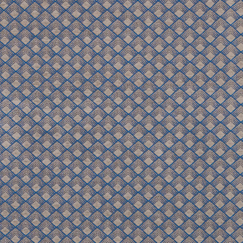 Morgan Steel Blue 71172 by Schumacher Designer Fabric ESSENTIALS: LUXE UPHOLSTERY VISCOSE 62% COTTON 33% ITALY WYZENBEEK 27,000 </p><p>Repeat: Horizontal: 1 3/4" (4CM) and Vertical: 1 1/2" (4CM) 55 - Swanky Fabrics -