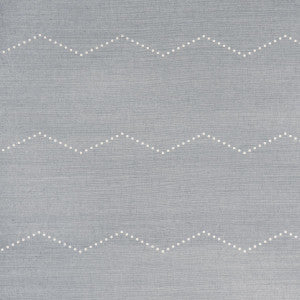Schumacher Wallpaper Rivet Stripe Sisal Chambray 5016710