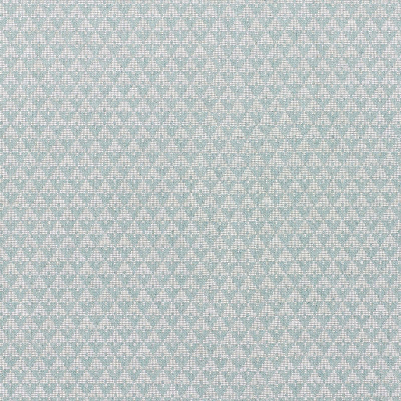 Evans Seaglass 71182 by Schumacher Designer Fabric ESSENTIALS: LUXE UPHOLSTERY See Sample ITALY - </p><p>Repeat: Horizontal: 1" (3CM) and Vertical: 1 3/8" (3CM) 56 1/2" (143CM) - Swanky Fabrics -