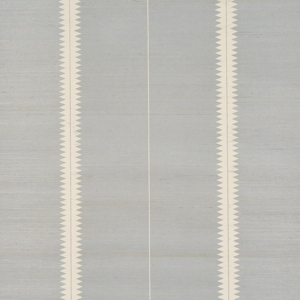 Bristle Stripe Sisal Mineral 5016740 by Schumacher Designer Wallpaper Textured & Woven Wallcoverings 17.0" - Swanky Fabrics -