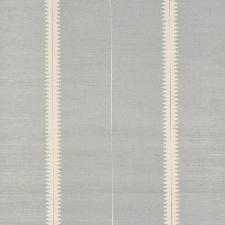 Bristle Stripe Sisal Mineral 5016740 by Schumacher Designer Wallpaper Textured & Woven Wallcoverings 17.0" - Swanky Fabrics -