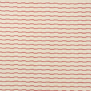 Schumacher Fabric Lines Red 71212