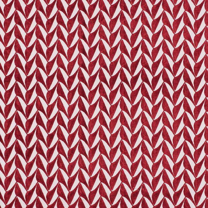 Spades Red 71230 by Schumacher Designer Fabric DAVID KAIHOI See Sample UNITED STATES OF AMERICA - </p><p>Repeat: Horizontal: 2 1/2" (6CM) and Vertical: 1 3/4" (4CM) 50 1/2" (128CM) - Swanky Fabrics -