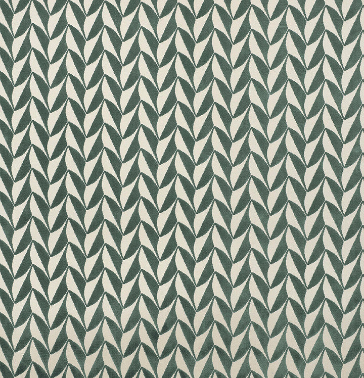 Spades Mineral 71232 by Schumacher Designer Fabric David-Kaihoi 89% Cotton, 11% Polyester - Horizontal: 2.5 and Vertical: 1.75 50.5 - Swanky Fabrics -