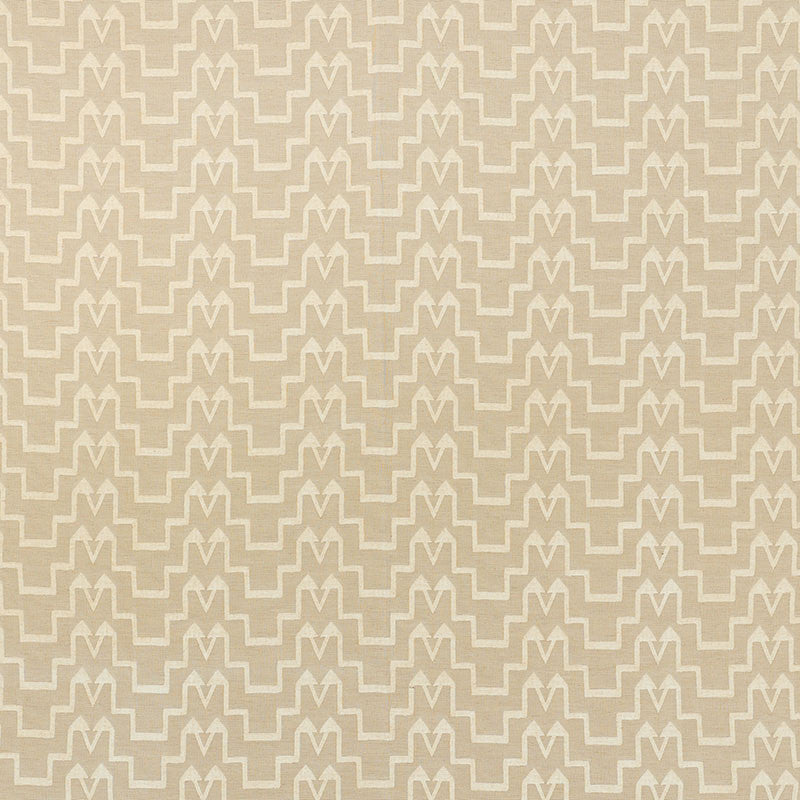 Turkish Step Ivory/Natural 71241 by Schumacher Designer Fabric DAVID KAIHOI VISCOSE 65% COTTON 16% TURKEY </p><p>Repeat: Horizontal: 6 1/2" (17CM) and Vertical: 2 3/4" (7CM) 53.5 - Swanky Fabrics -