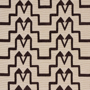 Schumacher Fabric Turkish Step Brown 71244