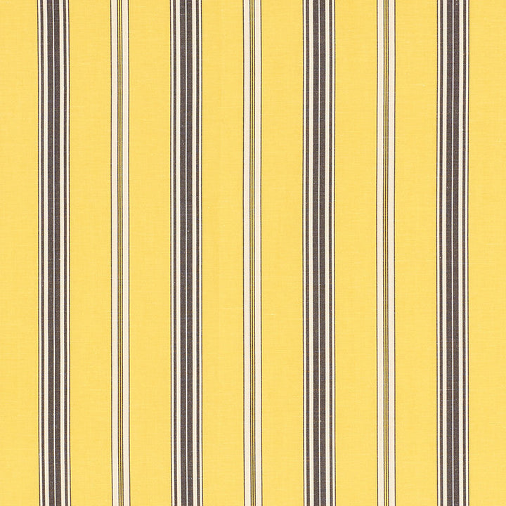 Coco Stripe Yellow 71294 by Schumacher Designer Fabric Essentials-Stripes-Ii 65% Cotton, 35% Linen - Horizontal: 4.5 and Vertical: - 55.75 - Swanky Fabrics -