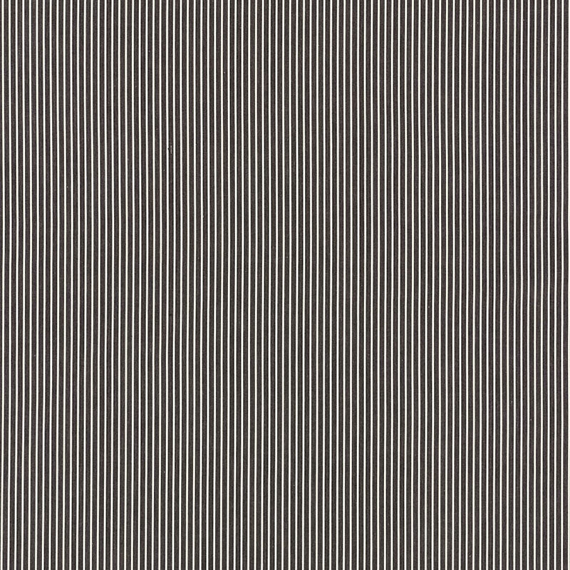 Edie Stripe Black 71300 by Schumacher Designer Fabric Essentials-Classic-Stripes 100% Cotton - Horizontal: 3/8- and Vertical: - 55 - Swanky Fabrics -