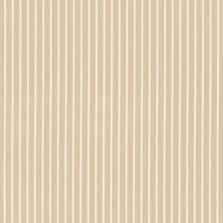 Edie Stripe Sand 71301 by Schumacher Designer Fabric ESSENTIALS: CLASSIC STRIPES See Sample INDIA - </p><p>Repeat: Horizontal: 3/8" (1CM) and Vertical: - 55" (140CM) - Swanky Fabrics -