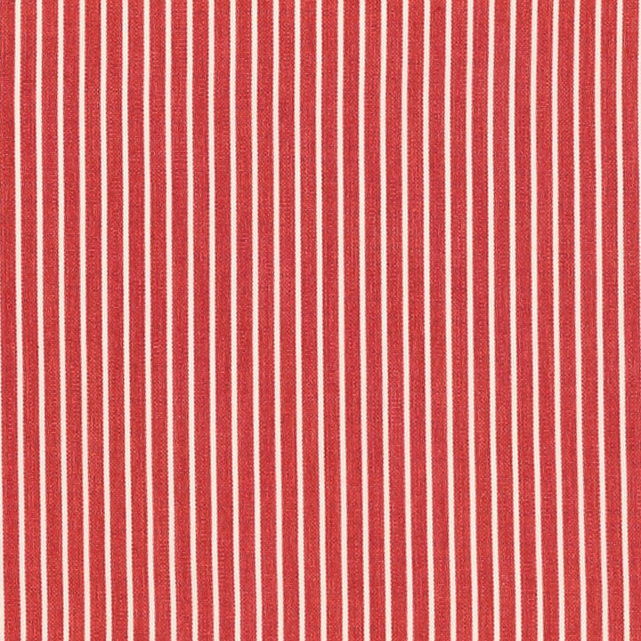Edie Stripe Red 71309 by Schumacher Designer Fabric ESSENTIALS: CLASSIC STRIPES COTTON 100% INDIA </p><p>Repeat: Horizontal: 3/8" (1CM) and Vertical: 55 - Swanky Fabrics -