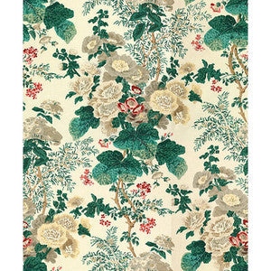 Lee Jofa Fabric Hollyhock Hdb White/Brown 7135.LJ.0