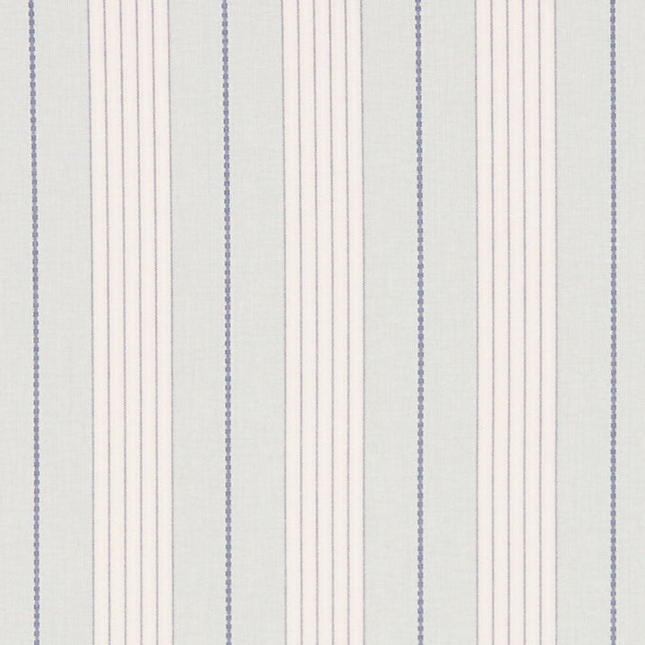 Audrey Stripe Sky 71371 by Schumacher Fabric Schumacher Fabric Audrey Stripe Sky 71371Fabric COTTON 100% INDIA </p><p>Repeat: H: HORZ. 4 3/4" (12CM) , V: 54 - Fabric Carolina -