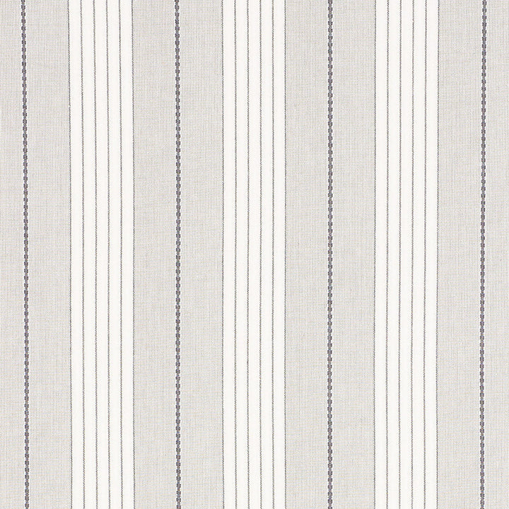 Audrey Stripe Grey 71372 by Schumacher Designer Fabric Essentials-Stripes-Ii 100% Cotton - Horizontal: 4.75 and Vertical: - 54 - Swanky Fabrics -