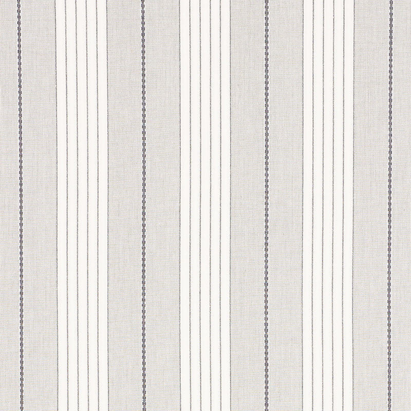 Audrey Stripe Grey 71372 by Schumacher Designer Fabric ESSENTIALS: STRIPES II See Sample INDIA - </p><p>Repeat: Horizontal: 4 3/4" (12CM) and Vertical: - 54" (137 CM) - Swanky Fabrics -