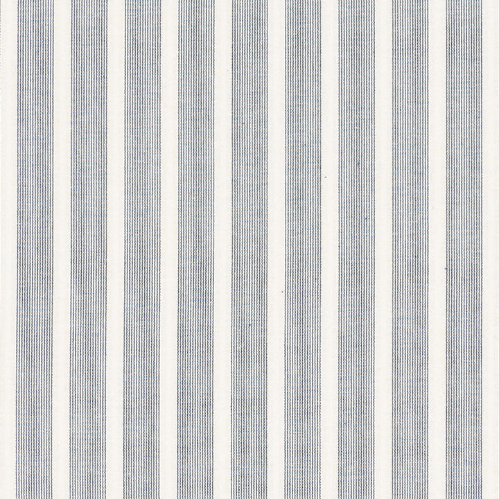Jean Stripe Navy 71381 by Schumacher Fabric Schumacher Fabric Jean Stripe Navy 71381Fabric COTTON 100% INDIA </p><p>Repeat: H: HORZ. 1" (3CM) , V: 54 - Fabric Carolina -