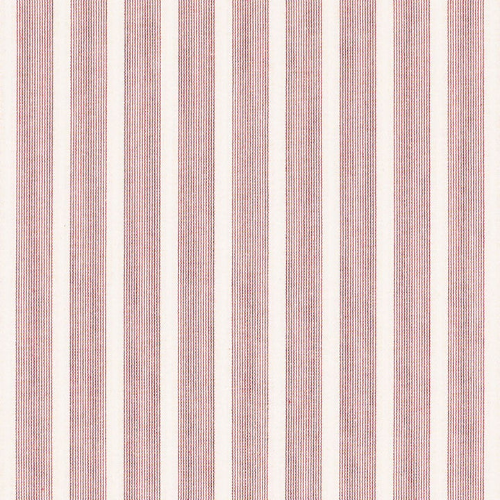 Jean Stripe Red 71382 by Schumacher Fabric Schumacher Fabric Jean Stripe Red 71382Fabric COTTON 100% INDIA </p><p>Repeat: H: HORZ. 1" (3CM) , V: 54 - Fabric Carolina -