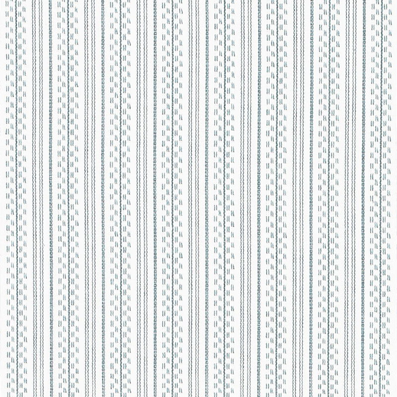 Jack Stripe Sky 71410 by Schumacher Designer Fabric ESSENTIALS: STRIPES II See Sample INDIA - </p><p>Repeat: Horizontal: 1 1/8" (3CM) and Vertical: - 53" (135CM) - Swanky Fabrics -