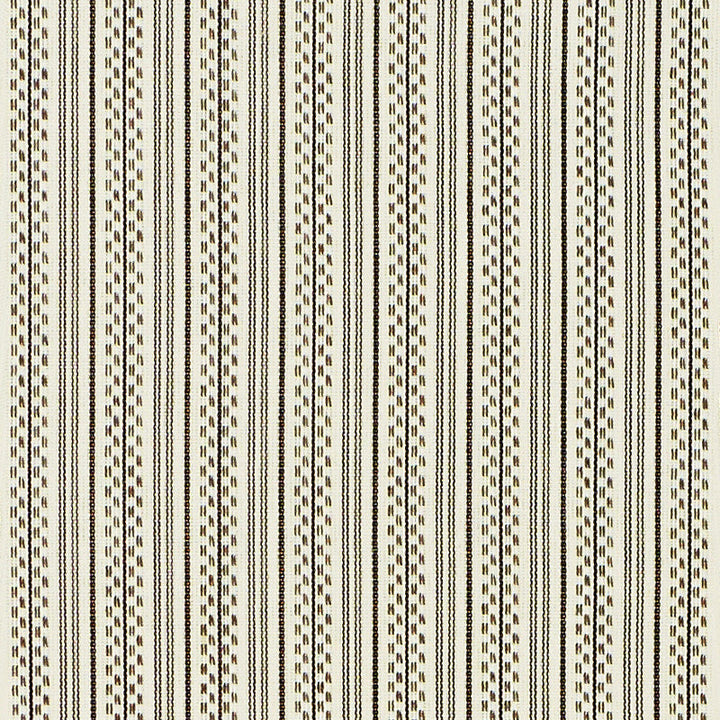 Jack Stripe Black 71414 by Schumacher Designer Fabric Essentials-Stripes-Ii 100% Cotton - Horizontal: 1.125 and Vertical: - 53 - Swanky Fabrics -