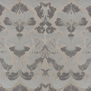 Schumacher Fabric Molveno Damasco Pewter 71470