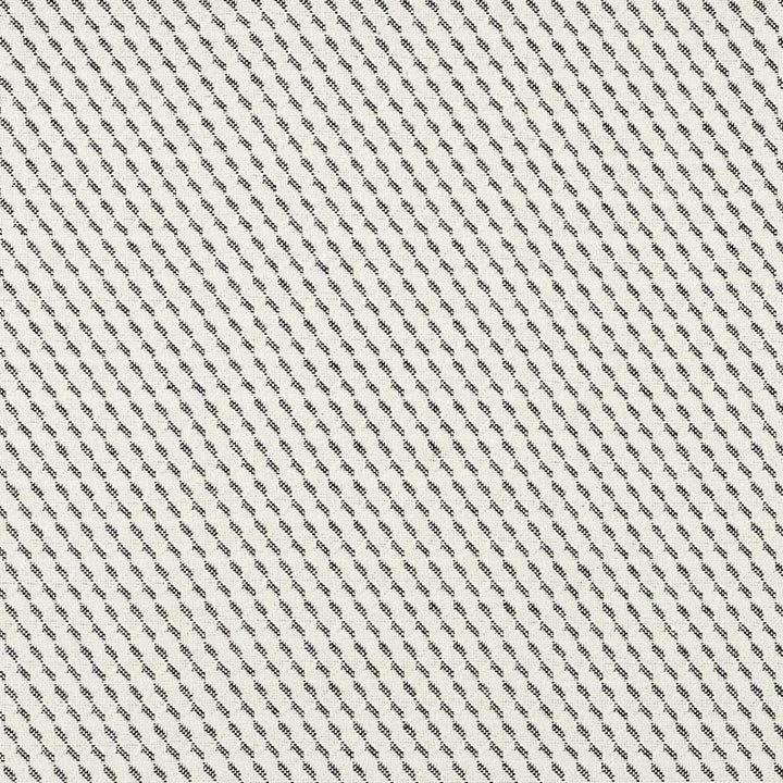 Sullivan Black 71591 by Schumacher Designer Fabric Essentials-Luxe-Upholstery 60% Linen, 40% Cotton - Horizontal: 3/4- and Vertical: 1.25 53.75 - Swanky Fabrics -