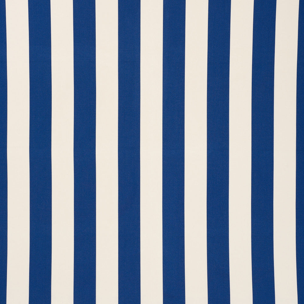 Cabana Stripe Indigo 71750 by Schumacher Designer Fabric ESSENTIALS: INDOOR/OUTDOOR PRINTS & WOVENS See Sample UNITED STATES OF AMERICA - </p><p>Repeat: Horizontal: 7" (18CM) and Vertical: - 57 3/4" (147CM) - Swanky Fabrics -