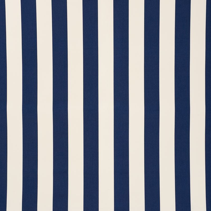 Cabana Stripe Navy 71755 by Schumacher Designer Fabric Indooroutdoor-Prints-Wovens 100% High Wyzenbeek 100,000 Horizontal: 7 and Vertical: - 57.75 - Swanky Fabrics -