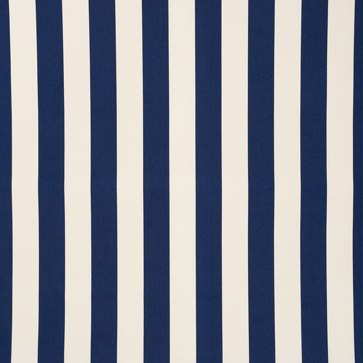 Cabana Stripe Navy 71755 by Schumacher Designer Fabric Indooroutdoor-Prints-Wovens 100% High Wyzenbeek 100,000 Horizontal: 7 and Vertical: - 57.75 - Swanky Fabrics -