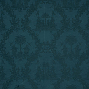 Schumacher Fabric Chinoiserie Royale Peacock 71830