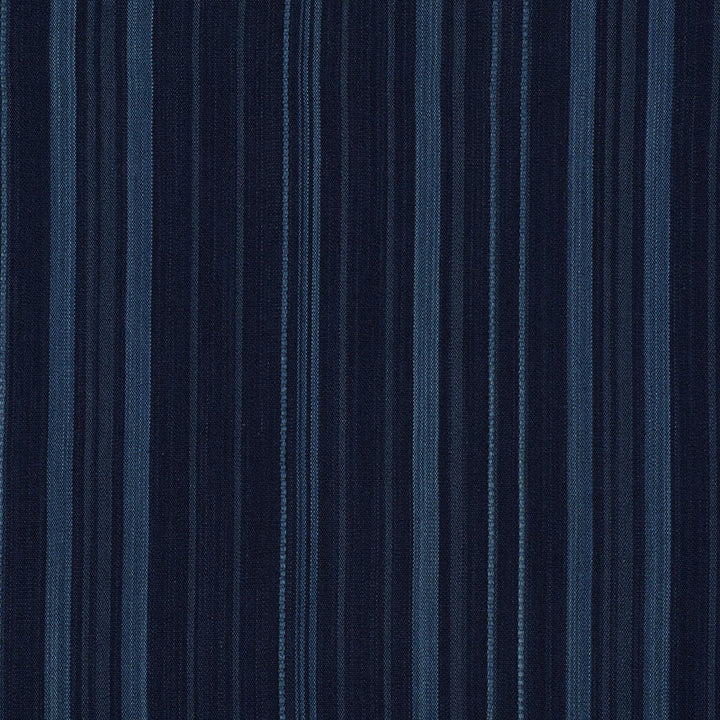Cajamarca Stripe Indigo 71880 by Schumacher Designer Fabric CARAVANNE See Sample INDIA - </p><p>Repeat: Horizontal: 17 5/8" (45CM) and Vertical: - 53" (135CM) - Swanky Fabrics -