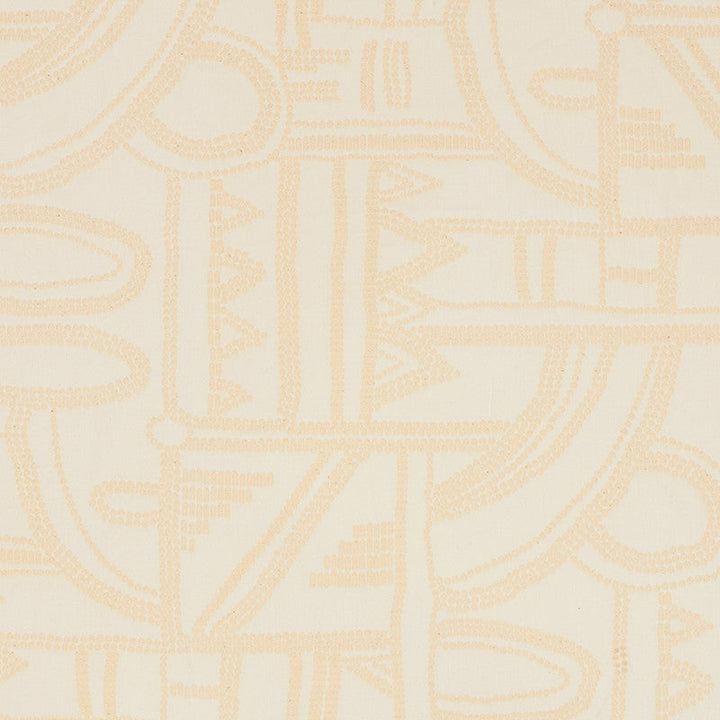 Nadia Matelasse Ivory 71920 by Schumacher Designer Fabric Caravanne 100% Cotton - Horizontal: 26.5 and Vertical: 24.5 52.5 - Swanky Fabrics -